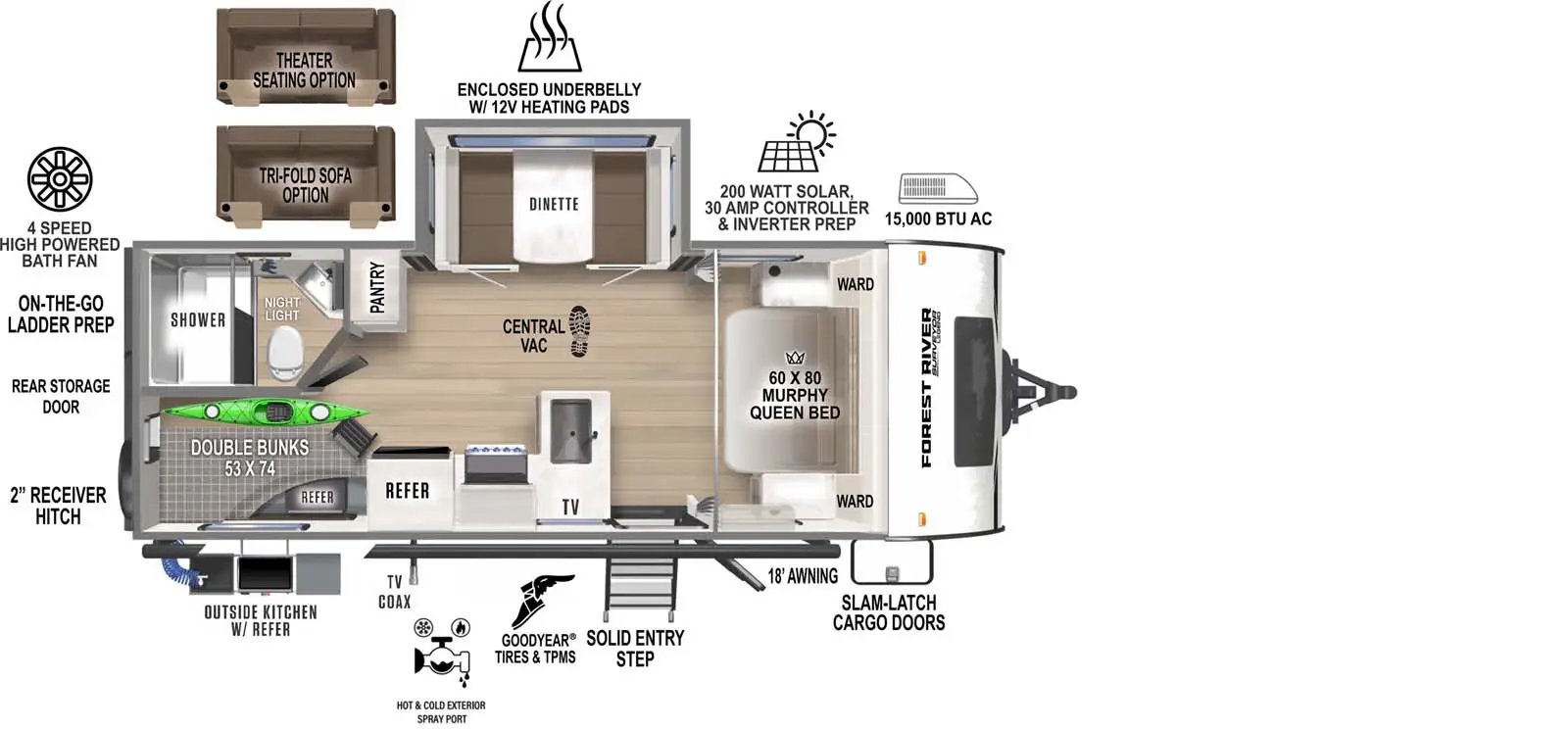 240BHLE Floorplan Image